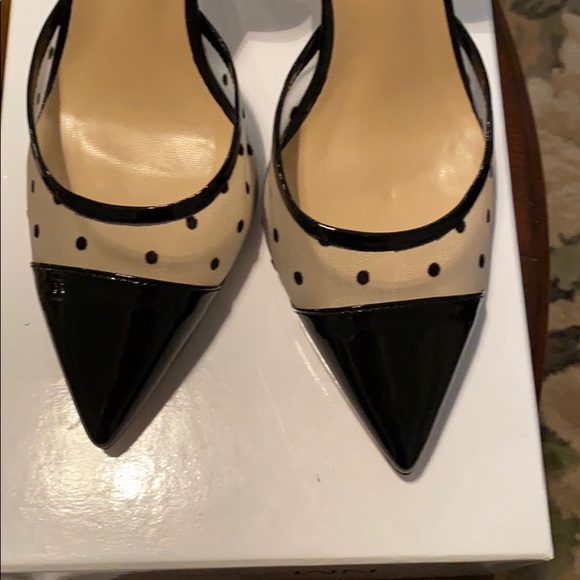NEW Neiman Marcus leather sling back heels - Picture 7 of 8